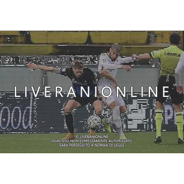 Gabriele Masotti/LM - AC Pisa vs AC Reggiana - Italian Football Championship League BKT 2020/2021 30 January 2021 - Arena Garibaldi stadium, pisa, Italy Photo showing: Luca Vido (Pisa) and Marcos Espeche (Reggiana) fight for the ball @LM/Gabriele Masotti