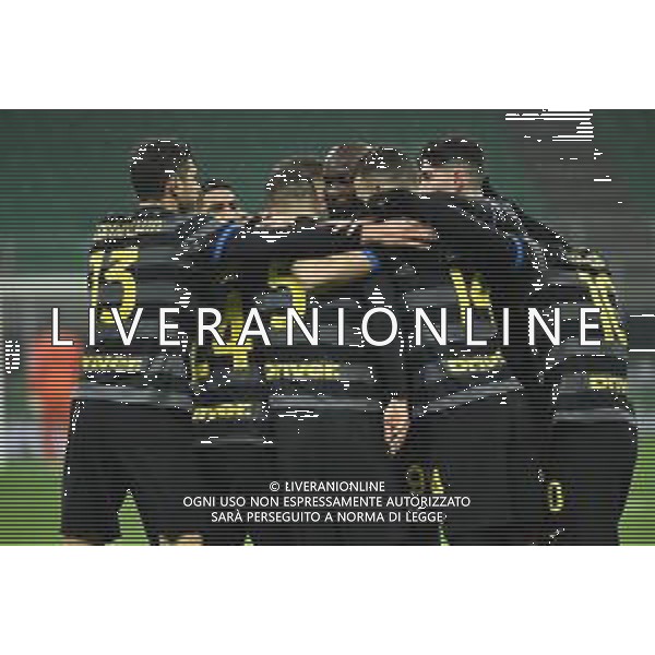 esultanza Inter dopo il gol dell\'1 a 0 Inter vs Benevento Campionato Serie A TIM - 20a giornata Milano 30-01-2021 Stadio Giuseppe Meazza - San Siro foto Roberto Garavaglia/ag. Aldo Liverani sas /AGENZIA ALDO LIVERANI SAS