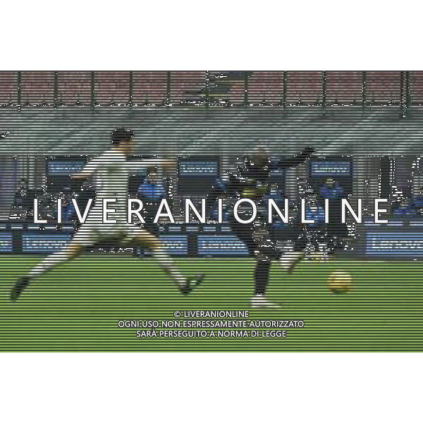 Romelu Lukaku (Inter) segna il gol del 4 a 0 Inter vs Benevento Campionato Serie A TIM - 20a giornata Milano 30-01-2021 Stadio Giuseppe Meazza - San Siro foto Roberto Garavaglia/ag. Aldo Liverani sas /AGENZIA ALDO LIVERANI SAS