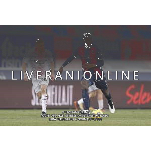 Bologna - Milan Campionato di Calcio Serie A TIM 30/01/2021 nella foto: Soumaoro Adama (Bologna f.c.) ©Claudio Zamagni/Agenzia Aldo Liverani Soumaoro Adama (Bologna f.c.) during Italian Serie A soccer match between BOLOGNA F.C. and A.C.MILAN at Renato Dall\'Ara Stadium on January 30 2021 photo credit by Claudio Zamagni/Aldo Liverani Photo Agency