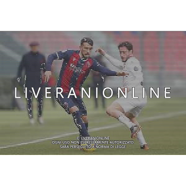 Bologna - Milan Campionato di Calcio Serie A TIM 30/01/2021 nella foto: Sansone Nicola (Bologna f.c.) Calabria Davide (a.c. Milan) ©Claudio Zamagni/Agenzia Aldo Liverani Sansone Nicola (Bologna f.c.) Calabria Davide (a.c. Milan)during Italian Serie A soccer match between BOLOGNA F.C. and A.C.MILAN at Renato Dall\'Ara Stadium on January 30 2021 photo credit by Claudio Zamagni/Aldo Liverani Photo Agency