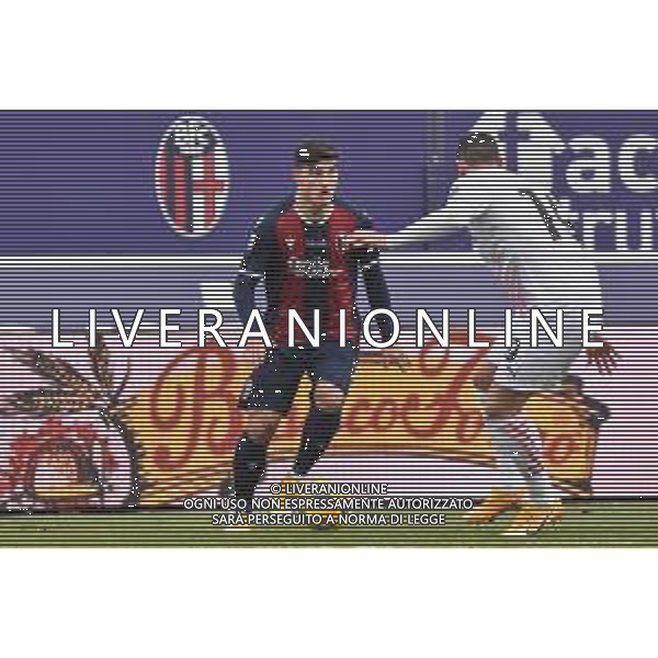 BOLOGNA - MILAN CAMPIONATO CALCIO SERIE A TIM 30.01.2021 NELLA FOTO RICCARDO ORSOLINI E THEO HERNANDEZ ©VILLANI / AGENZIA ALDO LIVERANI SAS