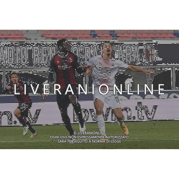BOLOGNA - MILAN CAMPIONATO CALCIO SERIE A TIM 30.01.2021 NELLA FOTO ADAMA SOUMAORO E ZLATAN IBRAHIMOVIC ©VILLANI / AGENZIA ALDO LIVERANI SAS