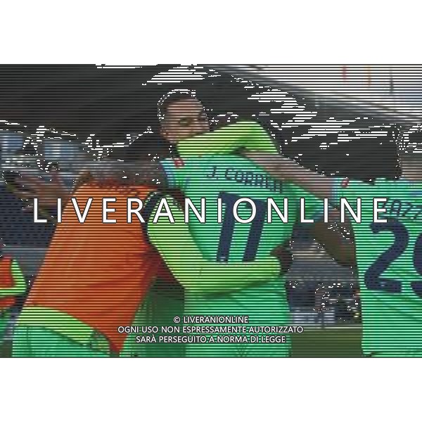 Atalanta-Lazio Campionato di Calcio serie A TIM 2020/2021 20a giornata Bergamo, 31 Gennaio 2021 Nella foto: Carlos Joaquin Correa esulta dopo il gol del 2-0 Ph. Soli - Ag. Aldo Liverani/ AGENZIA ALDO LIVERANI SAS