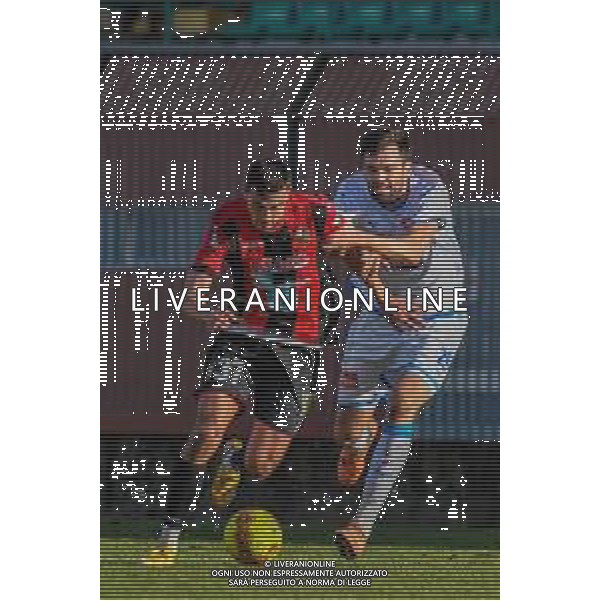 Fabio Fagiolini/LM - Lucchese vs Novara Calcio - Italian football Serie C match 2020/2021 31 January 2021 - Porta Elisa stadium, lucca, Italy Photo showing: Tomi Petrovic (Lucchese) and Ante Hrkac (Novara) @LM/Fabio Fagiolini