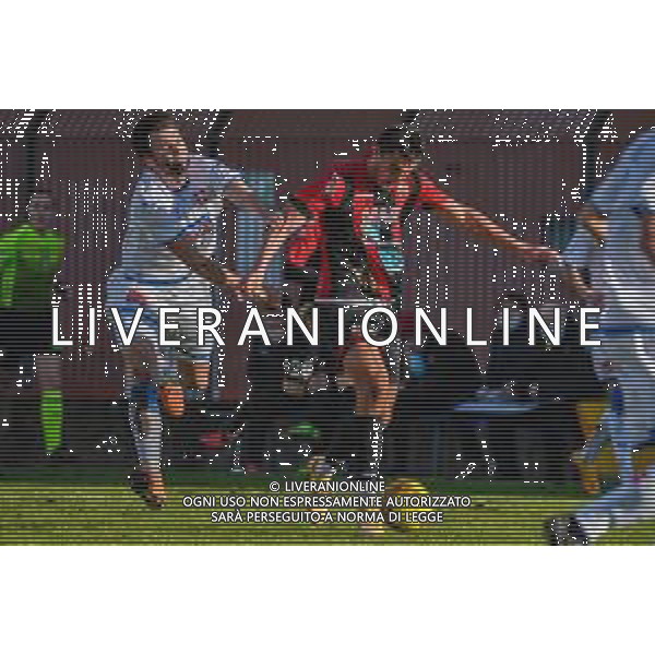 Fabio Fagiolini/LM - Lucchese vs Novara Calcio - Italian football Serie C match 2020/2021 31 January 2021 - Porta Elisa stadium, lucca, Italy Photo showing: Tomi Petrovic (Lucchese) and Ante Hrkac (Novara) @LM/Fabio Fagiolini