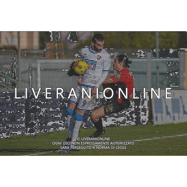Fabio Fagiolini/LM - Lucchese vs Novara Calcio - Italian football Serie C match 2020/2021 31 January 2021 - Porta Elisa stadium, lucca, Italy Photo showing: Federico Papini (Lucchese) and Eric Lanini (Novara) @LM/Fabio Fagiolini