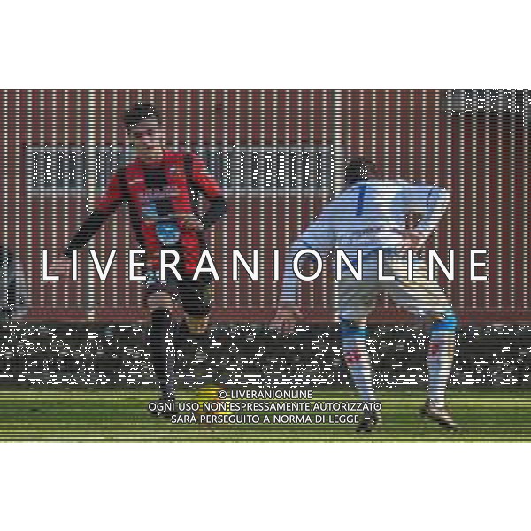 Fabio Fagiolini/LM - Lucchese vs Novara Calcio - Italian football Serie C match 2020/2021 31 January 2021 - Porta Elisa stadium, lucca, Italy Photo showing: Andrea Adamoli (Lucchese) against Marco Firenze (Novara) @LM/Fabio Fagiolini