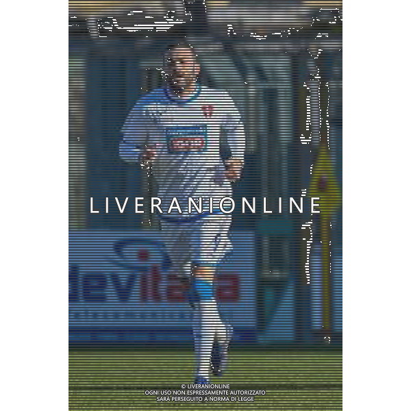 Fabio Fagiolini/LM - Lucchese vs Novara Calcio - Italian football Serie C match 2020/2021 31 January 2021 - Porta Elisa stadium, lucca, Italy Photo showing: Eric Lanini (Novara) after scoring the goal of 1 - 0 @LM/Fabio Fagiolini
