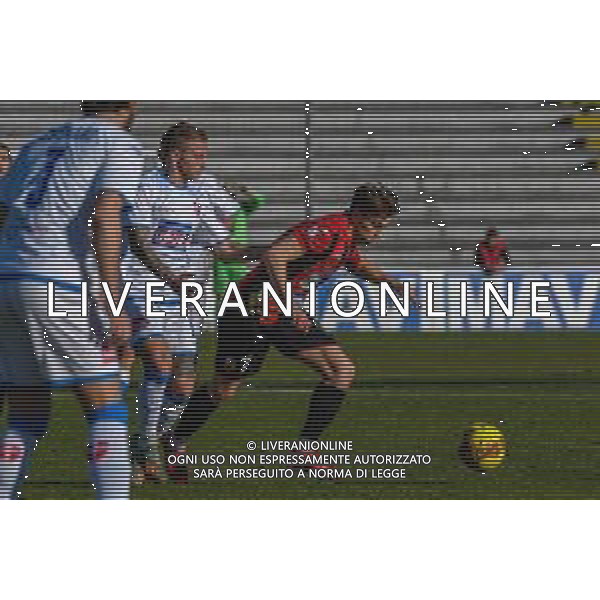 Fabio Fagiolini/LM - Lucchese vs Novara Calcio - Italian football Serie C match 2020/2021 31 January 2021 - Porta Elisa stadium, lucca, Italy Photo showing: Giovanni Nannelli (Lucchese) exedeeds Giuseppe Panico (Novara) @LM/Fabio Fagiolini