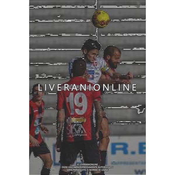 Fabio Fagiolini/LM - Lucchese vs Novara Calcio - Italian football Serie C match 2020/2021 31 January 2021 - Porta Elisa stadium, lucca, Italy Photo showing: aerial duel between Nicolas Schiavi (Novara) and atteo Meucci (Lucchese) @LM/Fabio Fagiolini