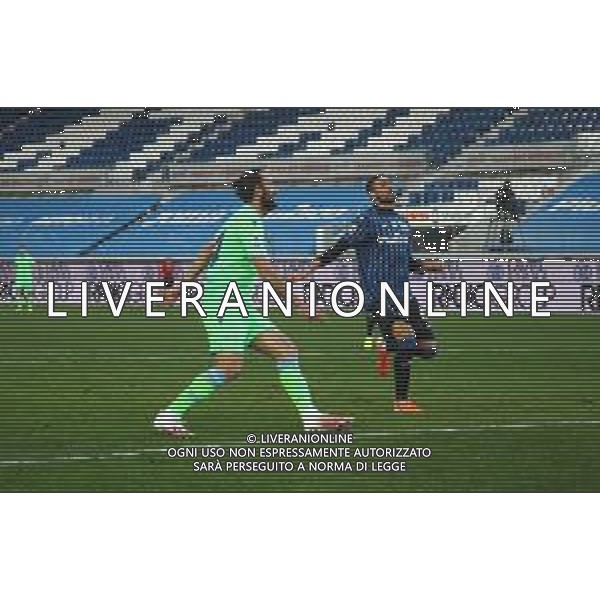 Atalanta-Lazio Campionato di Calcio serie A TIM 2020/2021 20a giornata Bergamo, 31 Gennaio 2021 Nella foto: Vedat Muriqi realizza il gol del 3-1 Ph. Soli - Ag. Aldo Liverani/ AGENZIA ALDO LIVERANI SAS