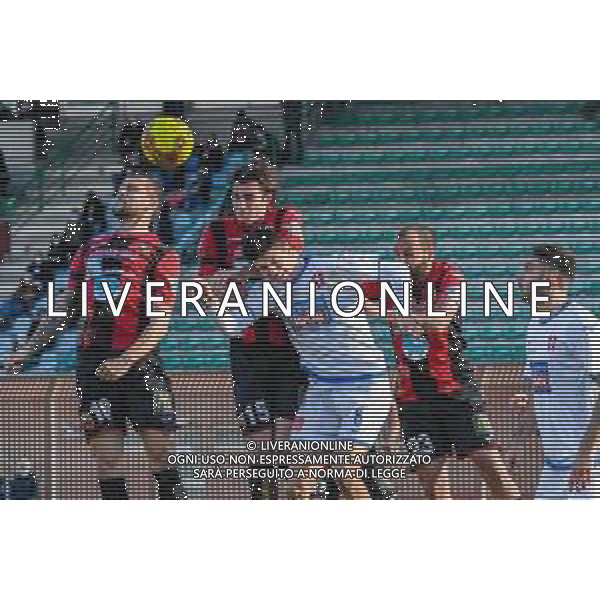 Fabio Fagiolini/LM - Lucchese vs Novara Calcio - Italian football Serie C match 2020/2021 31 January 2021 - Porta Elisa stadium, lucca, Italy Photo showing: Daniele Solcia (Lucchese) shots the bal with head in Lucchese penalty area @LM/Fabio Fagiolini AG ALDO LIVERANI SAS