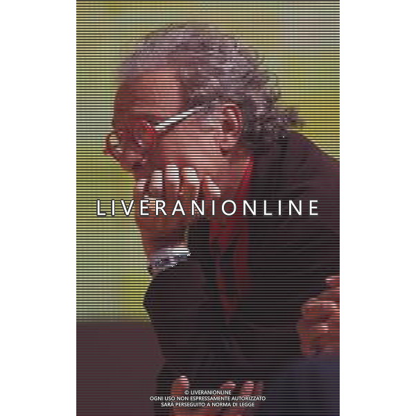Milano 01/11/2003 Trasmissione televisiva Controcampo nella MUGHINI GIAMPIERO foto marco luzzani/ ag aldo liverani