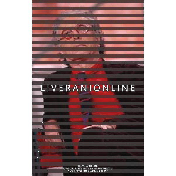 Milano 01/11/2003 Trasmissione televisiva Controcampo nella MUGHINI GIAMPIERO foto marco luzzani/ ag aldo liverani