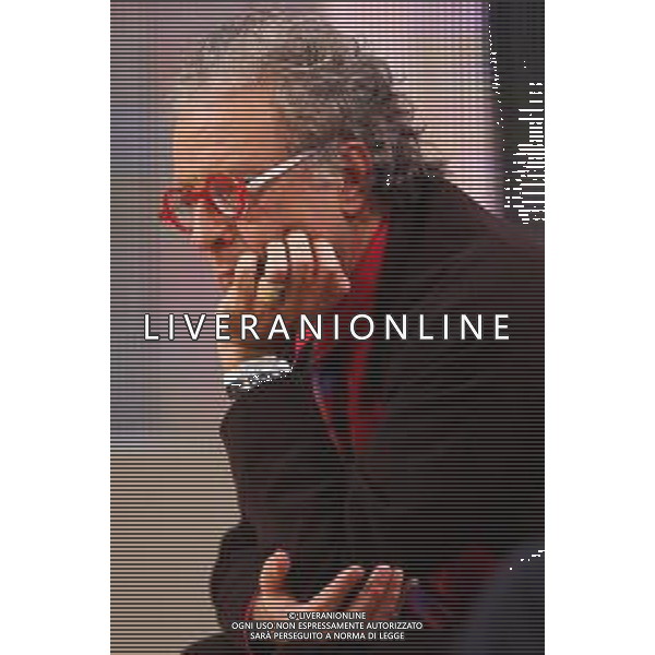 Milano 01/11/2003 Trasmissione televisiva Controcampo nella MUGHINI GIAMPIERO foto marco luzzani/ ag aldo liverani
