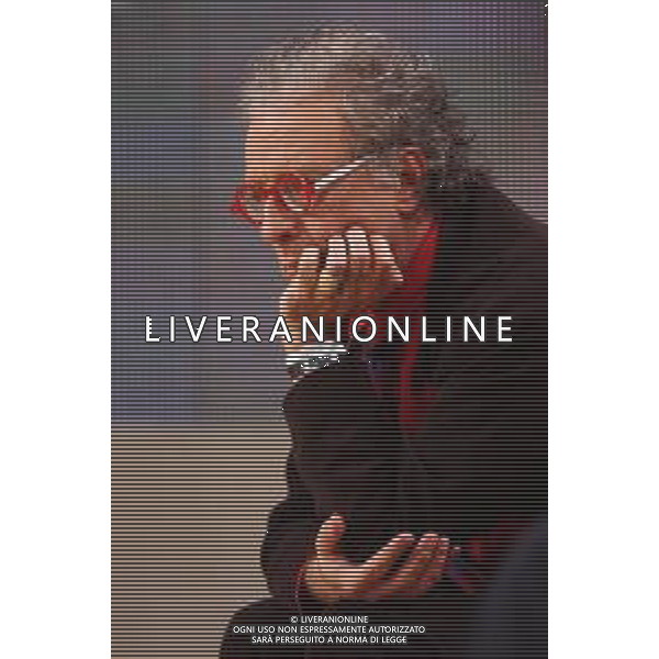 Milano 01/11/2003 Trasmissione televisiva Controcampo nella MUGHINI GIAMPIERO foto marco luzzani/ ag aldo liverani