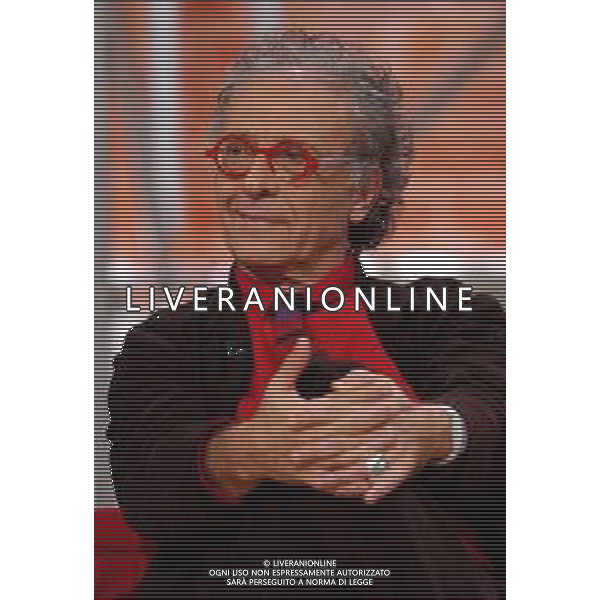 Milano 01/11/2003 Trasmissione televisiva Controcampo nella MUGHINI GIAMPIERO foto marco luzzani/ ag aldo liverani