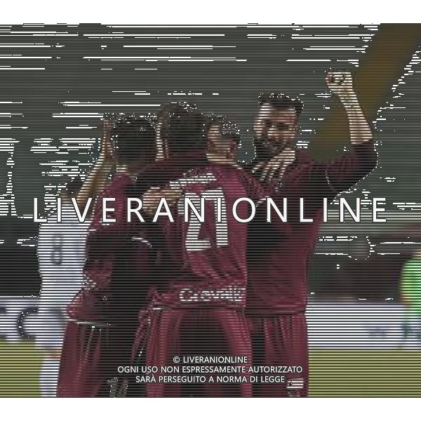 PADOVA - FANO CAMPIONATO CALCIO SERIE C LEGA PRO 31.01.2021 NELLA FOTO ESULTANZA DOPO IL GOL DI RICCARDO BARBUTI ©SANTANDREA / AGENZIA ALDO LIVERANI SAS