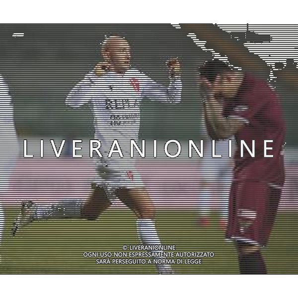PADOVA - FANO CAMPIONATO CALCIO SERIE C LEGA PRO 31.01.2021 NELLA FOTO ESULTANZA DOPO IL GOL DI CLAUDIO SANTINI ©SANTANDREA / AGENZIA ALDO LIVERANI SAS
