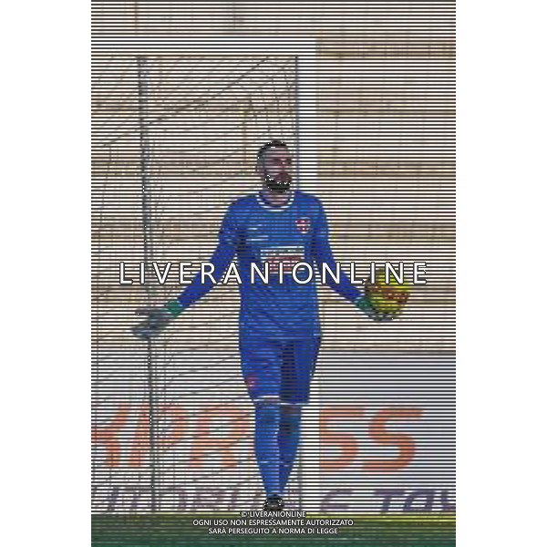 Fabio Fagiolini/LM - Lucchese vs Novara Calcio - Italian football Serie C match 2020/2021 31 January 2021 - Porta Elisa stadium, lucca, Italy Photo showing: Ivan Lanni (Novara) @LM/Fabio Fagiolini AG ALDO LIVERANI SAS