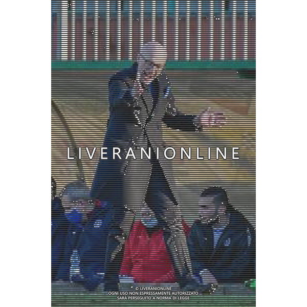 Fabio Fagiolini/LM - Lucchese vs Novara Calcio - Italian football Serie C match 2020/2021 31 January 2021 - Porta Elisa stadium, lucca, Italy Photo showing: Simone Banchieri head coach (Novara) @LM/Fabio Fagiolini AG ALDO LIVERANI SAS