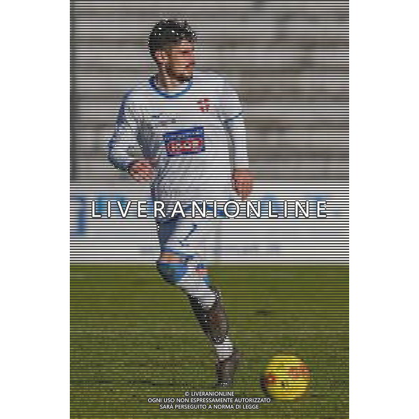 Fabio Fagiolini/LM - Lucchese vs Novara Calcio - Italian football Serie C match 2020/2021 31 January 2021 - Porta Elisa stadium, lucca, Italy Photo showing: Marco Firenze (Novara) @LM/Fabio Fagiolini AG ALDO LIVERANI SAS