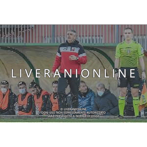 Fabio Fagiolini/LM - Lucchese vs Novara Calcio - Italian football Serie C match 2020/2021 31 January 2021 - Porta Elisa stadium, lucca, Italy Photo showing: Giovanni Lopez head coach (Lucchese) @LM/Fabio Fagiolini AG ALDO LIVERANI SAS