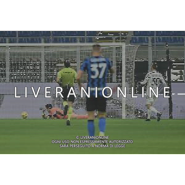 Lautaro Martinez (Inter) segna il gol del\'1 a 0 Inter vs Juventus Coppa Italia - semifinale gara di andata Milano 02-02-2021 Stadio Giuseppe Meazza - San Siro foto Roberto Garavaglia/ag. Aldo Liverani sas