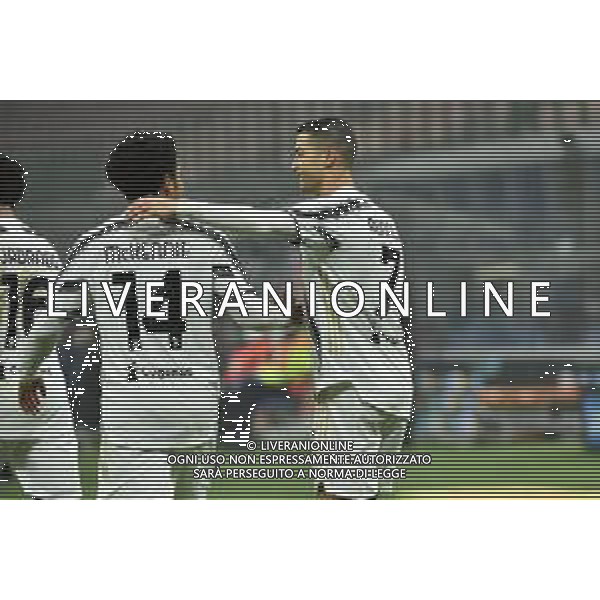 esultanza Juventus dopo il gol dell\'1 a 1 di Cristiano Ronaldo con Weston McKennie Inter vs Juventus Coppa Italia - semifinale gara di andata Milano 02-02-2021 Stadio Giuseppe Meazza - San Siro foto Roberto Garavaglia/ag. Aldo Liverani sas