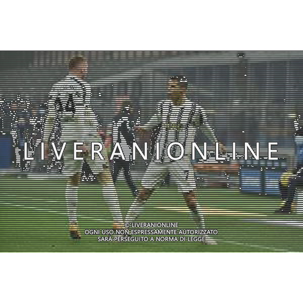Cristiano Ronaldo (Juventus) esulta dopo il gol del 1 a 2 con Dejan Kulusevski Inter vs Juventus Coppa Italia - semifinale gara di andata Milano 02-02-2021 Stadio Giuseppe Meazza - San Siro foto Roberto Garavaglia/ag. Aldo Liverani sas