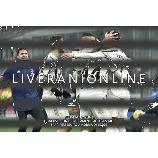 Cristiano Ronaldo (Juventus) esulta dopo il gol del 1 a 2 Inter vs Juventus Coppa Italia - semifinale gara di andata Milano 02-02-2021 Stadio Giuseppe Meazza - San Siro foto Roberto Garavaglia/ag. Aldo Liverani sas