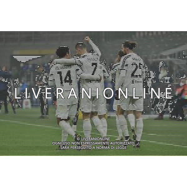 Cristiano Ronaldo (Juventus) esulta dopo il gol del 1 a 2 Inter vs Juventus Coppa Italia - semifinale gara di andata Milano 02-02-2021 Stadio Giuseppe Meazza - San Siro foto Roberto Garavaglia/ag. Aldo Liverani sas