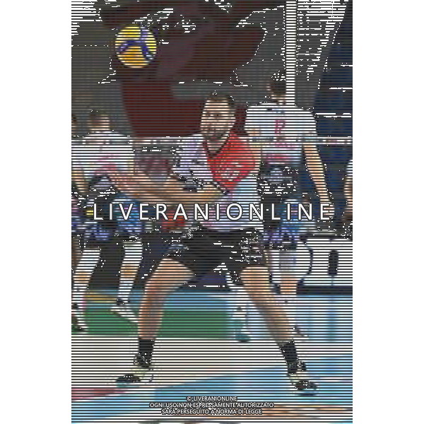 Roberto Bartomeoli/LM - Cucine Lube Civitanova vs Sir Safety Conad Perugia - Volleyball Italian Serie A Men Superleague Championship 2020/2021 03 February 2021 - Eurosuole Forum, civitanova marche, Italy Photo showing: Luciano De Cecco (Cucine Lube Civitanova) @LM/Roberto Bartomeoli/ AGENZIA ALDO LIVERANI SAS