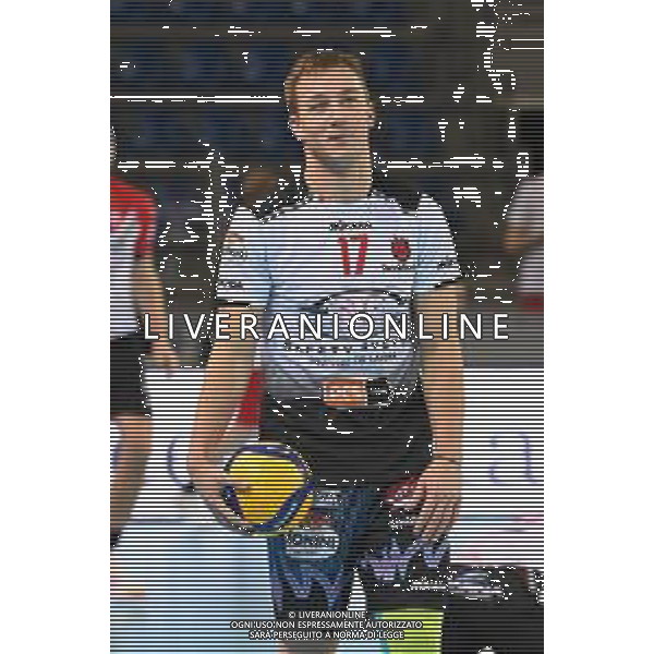 Roberto Bartomeoli/LM - Cucine Lube Civitanova vs Sir Safety Conad Perugia - Volleyball Italian Serie A Men Superleague Championship 2020/2021 03 February 2021 - Eurosuole Forum, civitanova marche, Italy Photo showing: Oleh Plotnytskyi (Sir Safety Conad Perugia) @LM/Roberto Bartomeoli/ AGENZIA ALDO LIVERANI SAS