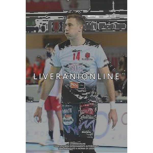Roberto Bartomeoli/LM - Cucine Lube Civitanova vs Sir Safety Conad Perugia - Volleyball Italian Serie A Men Superleague Championship 2020/2021 03 February 2021 - Eurosuole Forum, civitanova marche, Italy Photo showing: Aleksandar Atanasijevic (Sir Safety Conad Perugia) @LM/Roberto Bartomeoli/ AGENZIA ALDO LIVERANI SAS