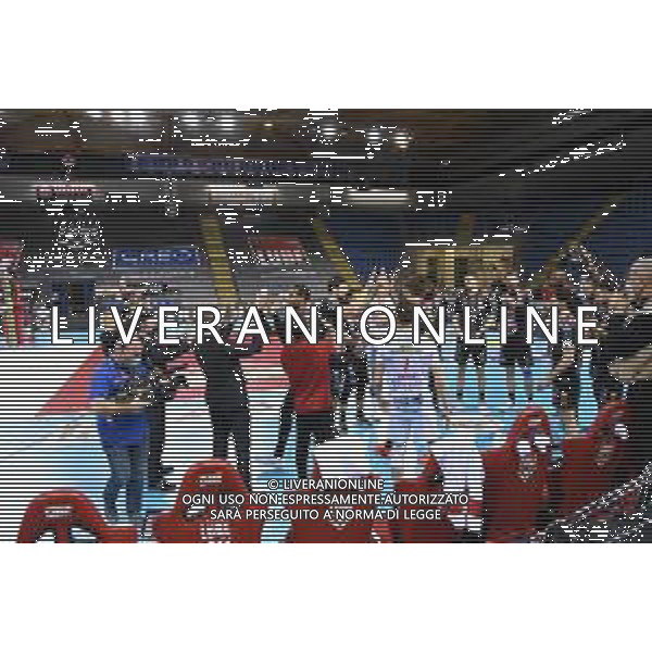 Roberto Bartomeoli/LM - Cucine Lube Civitanova vs Sir Safety Conad Perugia - Volleyball Italian Serie A Men Superleague Championship 2020/2021 03 February 2021 - Eurosuole Forum, civitanova marche, Italy Photo showing: Cucine Lube Civitanova @LM/Roberto Bartomeoli/ AGENZIA ALDO LIVERANI SAS