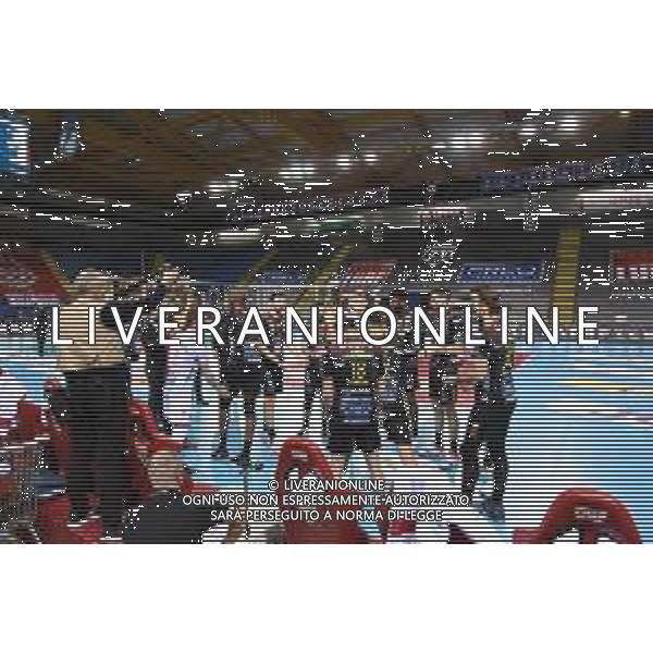 Roberto Bartomeoli/LM - Cucine Lube Civitanova vs Sir Safety Conad Perugia - Volleyball Italian Serie A Men Superleague Championship 2020/2021 03 February 2021 - Eurosuole Forum, civitanova marche, Italy Photo showing: Cucine Lube Civitanova @LM/Roberto Bartomeoli/ AGENZIA ALDO LIVERANI SAS