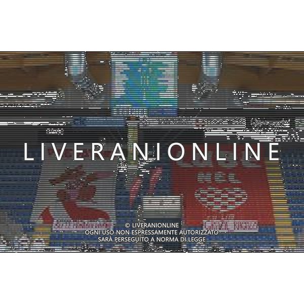 Roberto Bartomeoli/LM - Cucine Lube Civitanova vs Sir Safety Conad Perugia - Volleyball Italian Serie A Men Superleague Championship 2020/2021 03 February 2021 - Eurosuole Forum, civitanova marche, Italy Photo showing: The fans of Cucine Lube Civitanova do not miss their support @LM/Roberto Bartomeoli/ AGENZIA ALDO LIVERANI SAS