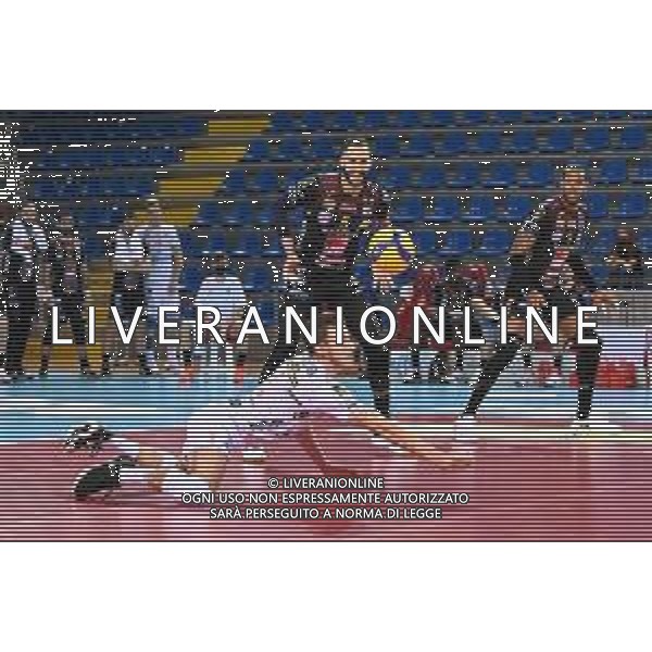 Roberto Bartomeoli/LM - Cucine Lube Civitanova vs Sir Safety Conad Perugia - Volleyball Italian Serie A Men Superleague Championship 2020/2021 03 February 2021 - Eurosuole Forum, civitanova marche, Italy Photo showing: Fabio Balaso (Cucine Lube Civitanova) @LM/Roberto Bartomeoli/ AGENZIA ALDO LIVERANI SAS