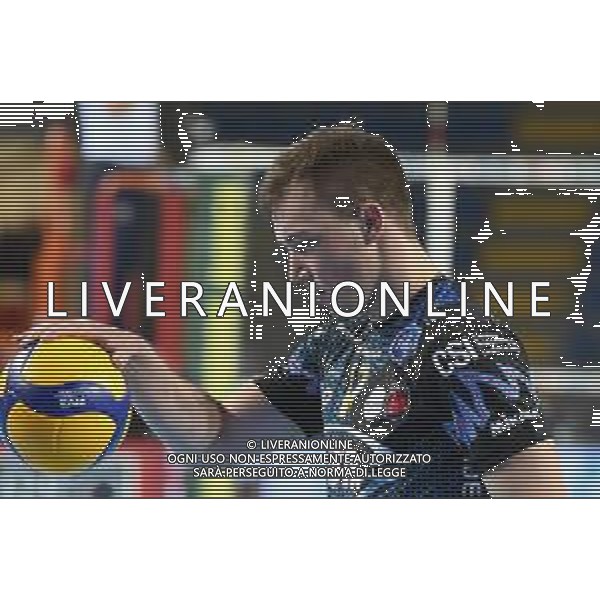 Roberto Bartomeoli/LM - Cucine Lube Civitanova vs Sir Safety Conad Perugia - Volleyball Italian Serie A Men Superleague Championship 2020/2021 03 February 2021 - Eurosuole Forum, civitanova marche, Italy Photo showing: Oleh Plotnytskyi (Sir Safety Conad Perugia) @LM/Roberto Bartomeoli/ AGENZIA ALDO LIVERANI SAS