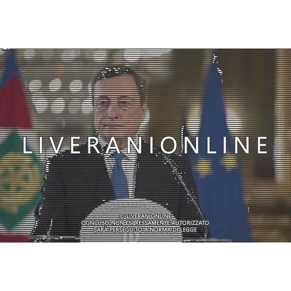 Dichiarazione del Prof Mario Draghi al termine del colloqui con il Presidente Sergio Mattarella,al Quirinale (foto di Francesco Ammendola - Ufficio per la Stampa e la Comunicazione della Presidenza della Repubblica) / AGENZIA ALDO LIVERANI SAS