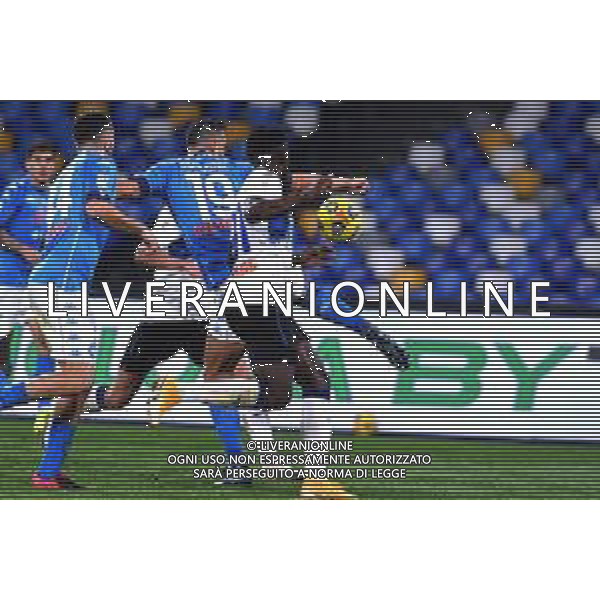 Renato Olimpio/LM - SSC Napoli vs Atalanta BC - Italian football Coppa Italia match 2020/2021 03 February 2021 - Diego Armando Maradona stadium, naples, Italy Photo showing: Nikola Maksimovic ( SSC :Napoli ) @LM/Renato Olimpio AG ALDO LIVERANI SAS
