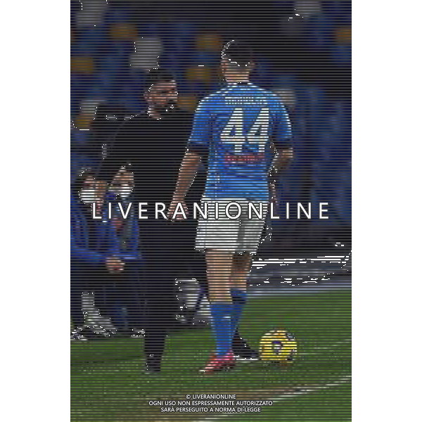 Renato Olimpio/LM - SSC Napoli vs Atalanta BC - Italian football Coppa Italia match 2020/2021 03 February 2021 - Diego Armando Maradona stadium, naples, Italy Photo showing: Konstantinos Manolas ( Napoli ) Gennaro Gattuso ( coach SSC Napoli ) @LM/Renato Olimpio AG ALDO LIVERANI SAS