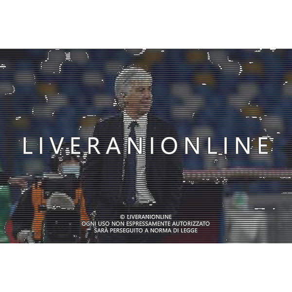 Renato Olimpio/LM - SSC Napoli vs Atalanta BC - Italian football Coppa Italia match 2020/2021 03 February 2021 - Diego Armando Maradona stadium, naples, Italy Photo showing: Giampiero Gasperini (coach Atalanta Bergamasca Calcio ) @LM/Renato Olimpio AG ALDO LIVERANI SAS