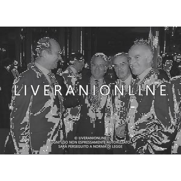 1993 MILANO PRESIDENTI IN LEGA E NATALE AL PRINCIPE E SAVOIA NELLA FOTO ERNESTO PELLEGRINI CON ANTONIO MATARRESE GIUSEPPE PRISCO E ARRIGO SACCHI AG ALDO LIVERANI SAS