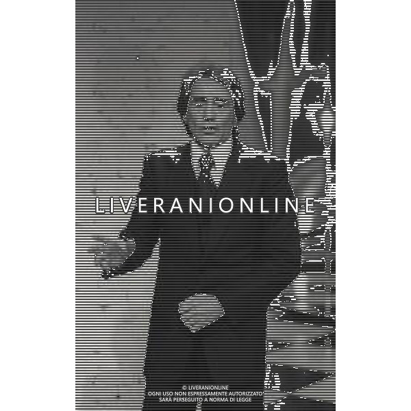 RETROSPETTIVA WALTER CHIARI ATTORE NELLA FOTO WALTER CHIARI NELL\'ANNO 1978 A MILANO  AG ALDO LIVERANI SAS 