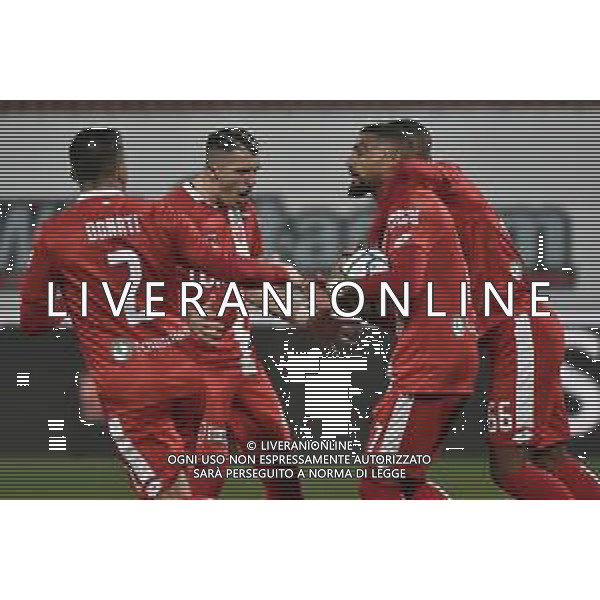 TVRG esultanza Monza dopo il gol dell\'1 a 1 Kevin Prince Boateng su rigore Monza vs Empoli Campionato Serie BKT - 21a giornata Monza 06-02-2021 U-Power Stadium foto Roberto Garavaglia/ag. Aldo Liverani sas