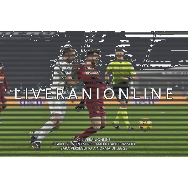 ©Falzone/Agenzia Aldo Liverani Torino 06.02.2021 Stadio Allianz Stadium Juventus vs Roma Serie A Tim 2020-2021 Nella foto : GIORGIO CHIELLINI-PEDRO ©Falzone/ AGENZIA ALDO LIVERANI SAS