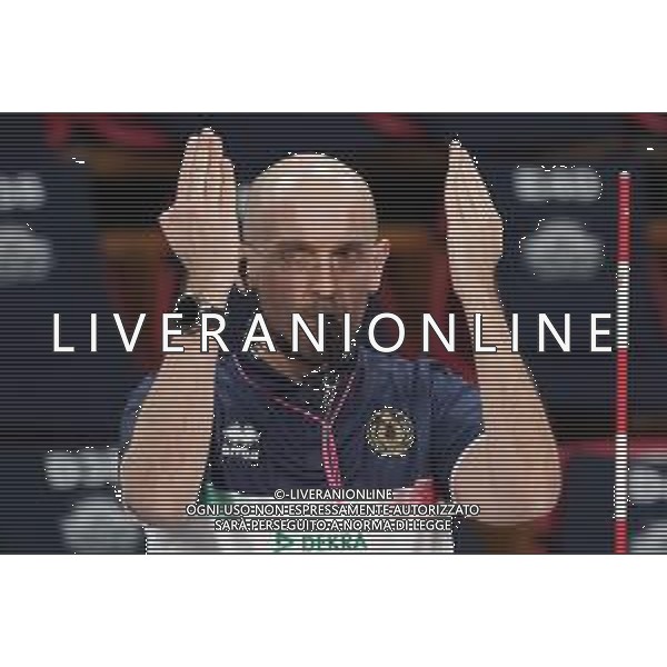 Loris Cerquiglini/LM - Sir Safety Conad Perugia vs Vero Volley Monza - Volleyball Italian Serie A Men Superleague Championship 2020/2021 06 February 2021 - PalaBarton, perugia, Italy Photo showing: 1¬∞ referee alessandro cerra @LM/Loris Cerquiglini/ AGENZIA ALDO LIVERANI SAS